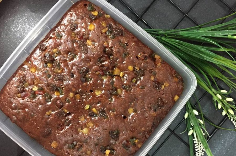 Kek buah kukus warisan CITTA lembut dan lembap